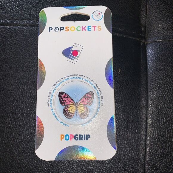 Popsockets Popgrip Phone Holder - Wings Of Desire Butterfly (804345) NEW. O - Picture 1 of 2
